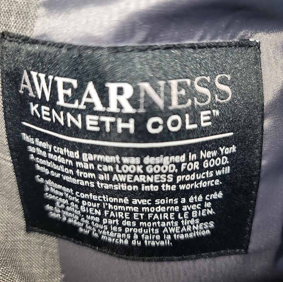 Grey Plaid wool suit 40R/34 - Picture 3 of 12